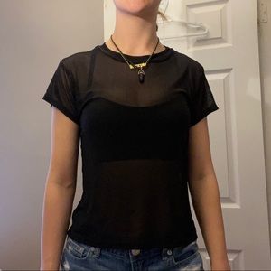 LA Hearts Mesh Shirt